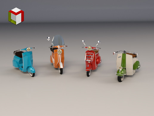 Low Poly Scooter Pack