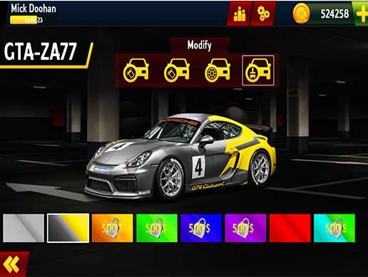 Racing Game Graphics CxS (GUI Skin 7)