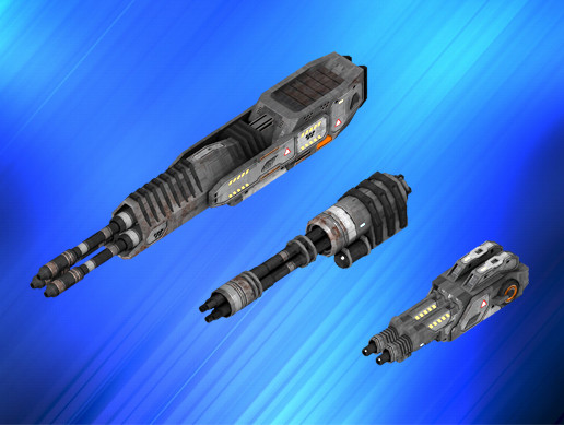 Scifi Fighter Modular Weapons
