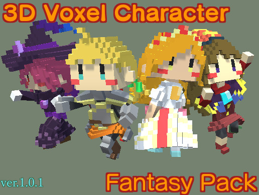 3DVoxel_Character FantasyPack