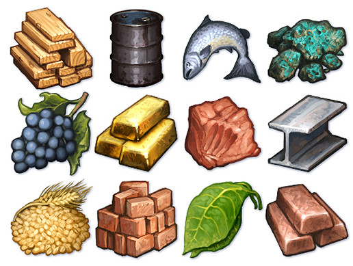 Painted Resource Icons