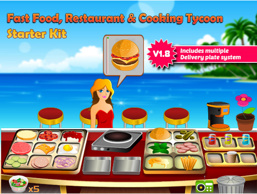Fast food, Restaurant & Cooking Tycoon Starter Kit