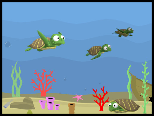 2D Green Turtle