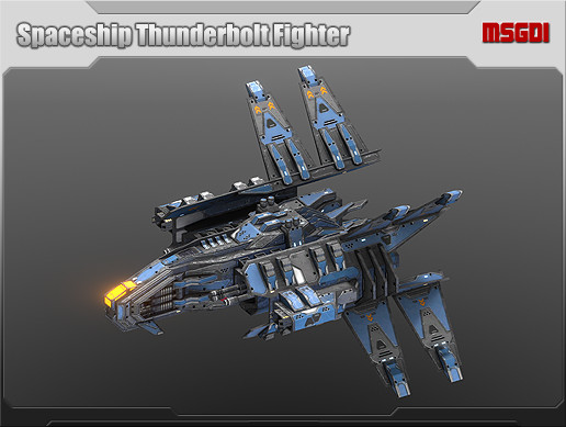 Spaceship Thunderbolt Fighter