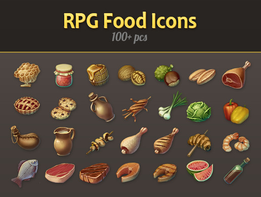 RPG Food Icon Pack