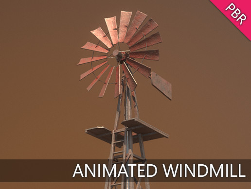 Animated Farm Windmill / Windpump