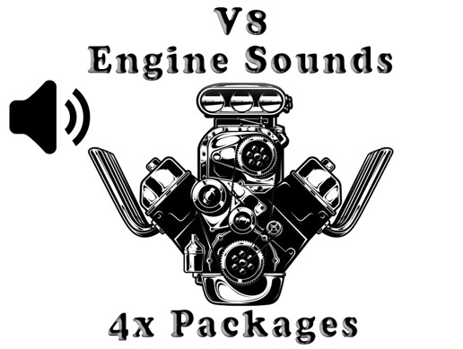 V8 Engine Sounds - 4x Packages