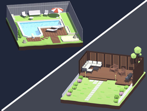 Low Poly Backyards Pack