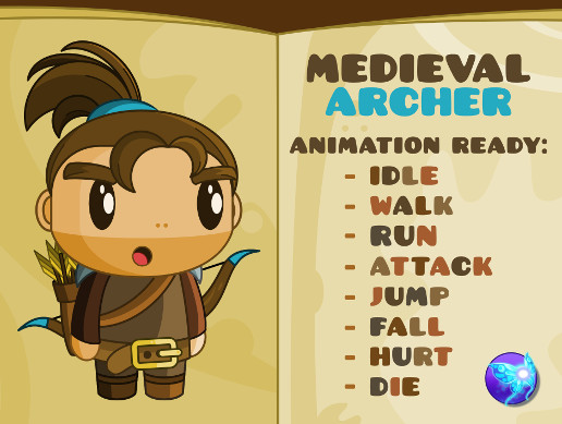 Medieval Archer Character - New Fantasy Style