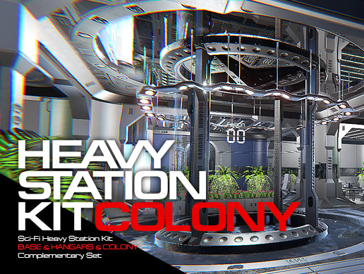 Sci-Fi Heavy Station Kit colony