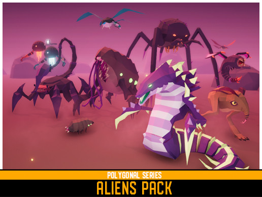 Polygonal Aliens Pack