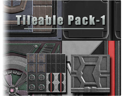 Tileable Sci- Fi Texture Pack - 1