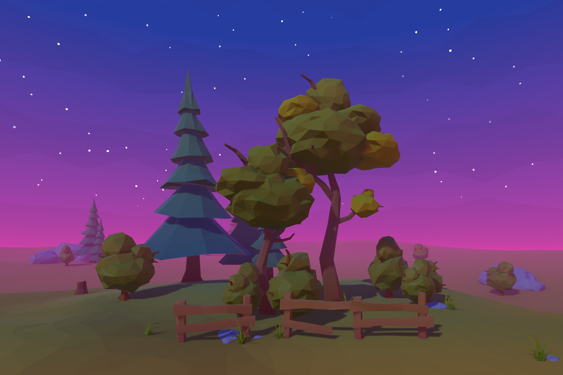 Polyverse Wind • Wind shaders compatible with any low poly assets