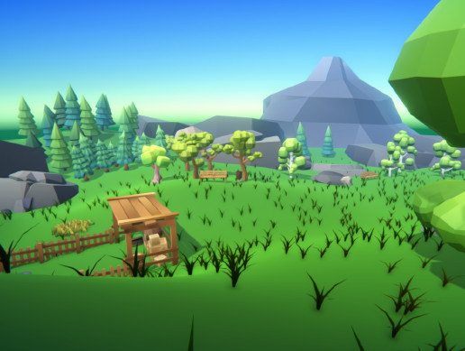 Low Poly Environment+Props