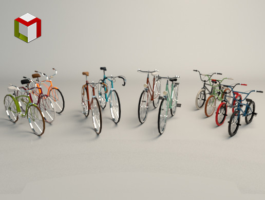 Low Poly Bike Pack