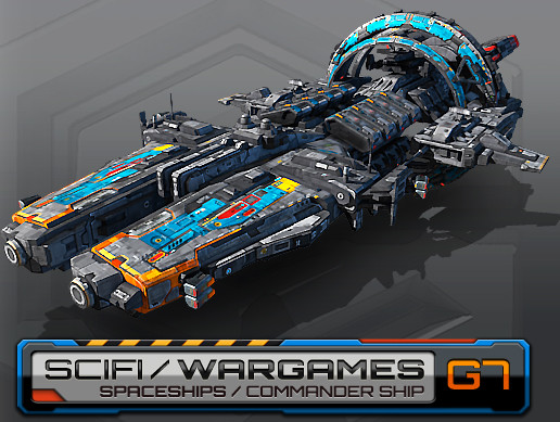 Sci-Fi Commander Ship G7
