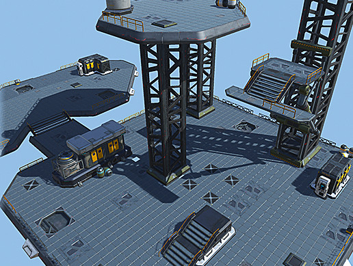 Sci-Fi Modular Space Base Location