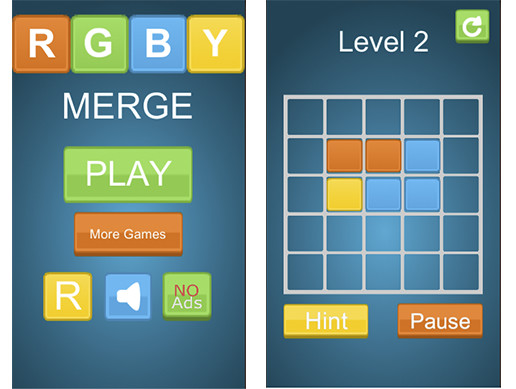 RGBY Merge - 2D Puzzle Game
