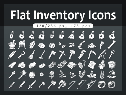 Flat Inventory icons