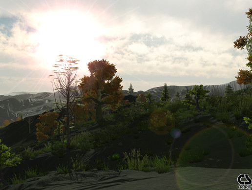 Asian Volcano Terrain