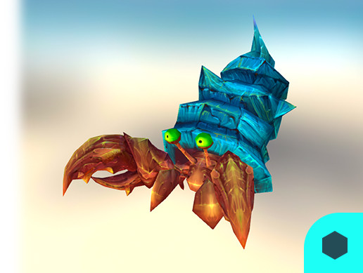 3D Monster 0002 : Shell Crab