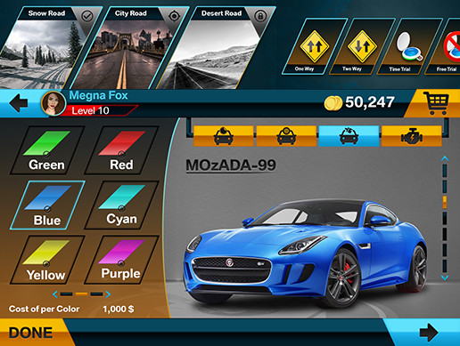 Racing Game Graphics CxS (GUI Skin 4)