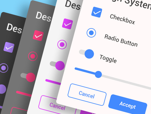 VR UI Design System - Material Design