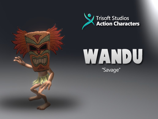 Wandu 3D Rigged Cartoon Character AA Quality