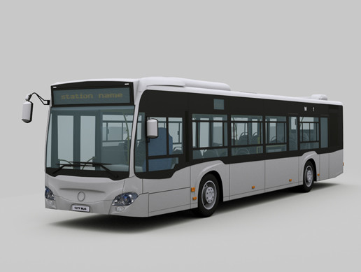 city bus with interior