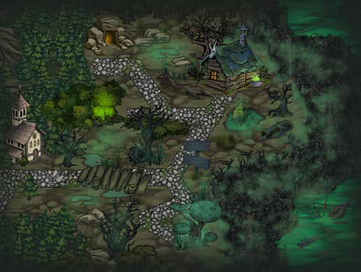 Fantasy Hex Tiles + Decorations