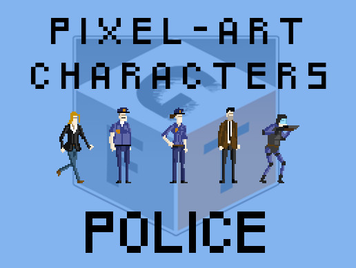 Pixel Art Characters - Police pack