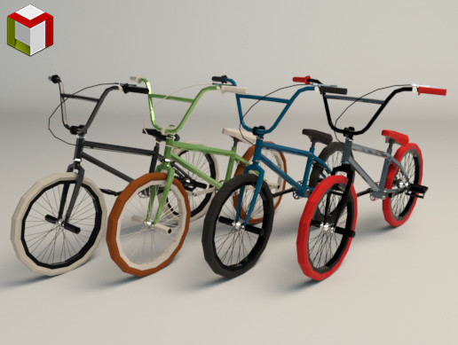 Low Poly BMX Bike