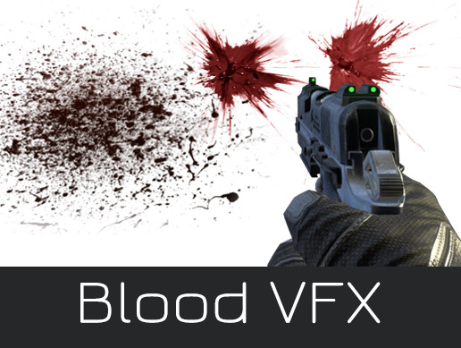 Blood Effects Realistic VFX Damaged Hits Burst Decals Splat
