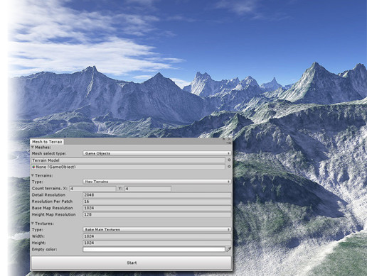 Mesh to Terrain