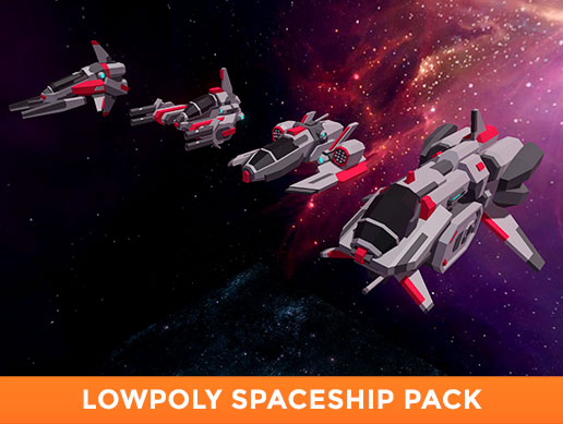 LowPoly Spaceship Pack