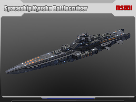 Spaceship Kyushu Battlecruiser