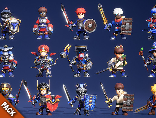 Modular RPG Heroes PBR