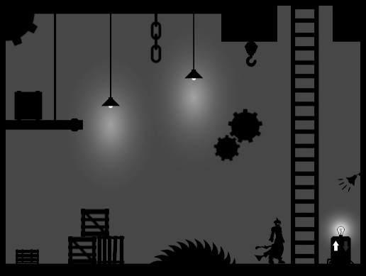 2D Black & White Environments