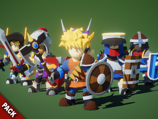 Modular RPG Heroes Polyart
