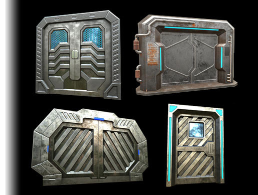 Animated Sci-Fi Doors