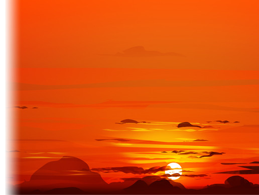 Cartoon Skybox - Sunset