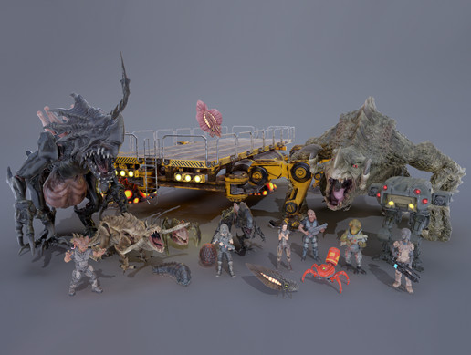 SCI FI CHARACTERS MEGA PACK Vol 1