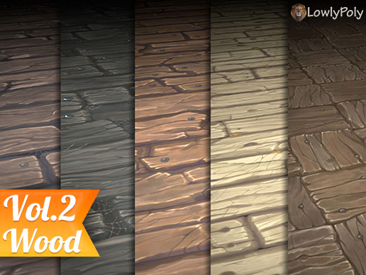 Texture Set Vol.02 Hand Painted Wood