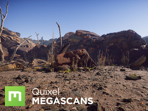 Megascans Lava Field Collection HD