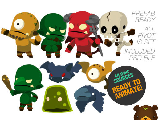 2D SD Monster Pack V.1