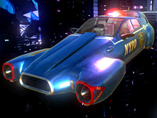 Cyberpunk Flying Car