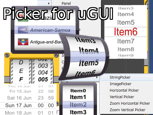 Picker for uGUI