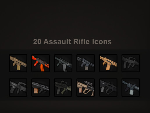 20 Assault Rifle Icons
