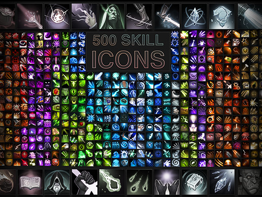 500 Skill icons