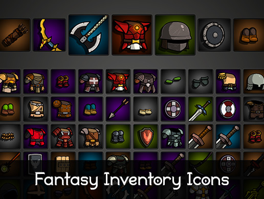 Fantasy Inventory Icons & Inventory System